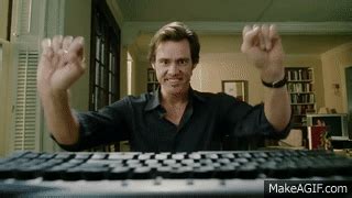 jim carrey typing gif|jim carrey keyboard gif.